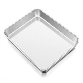 Onader Baking Tray, 31.5 x 24.7 x 5 cm, Stainless Steel Rectangular Casserole Dish, Oven Tray, Deep Fat Pan, Oven Mould for Lasagne, Non-Toxic and Healthy, Easy to Clean and Dishwasher Safe