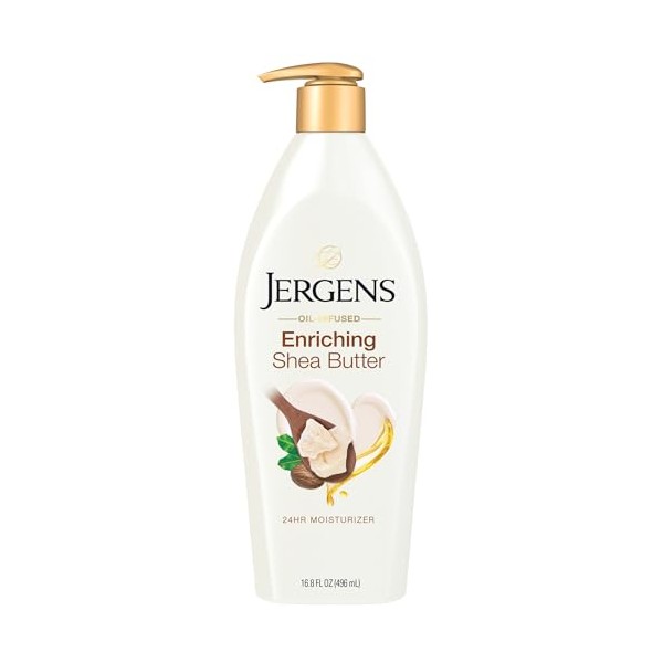 Jergens Shea Butter Body Lotion, Deep Conditioning Moisturizer, Hydration for