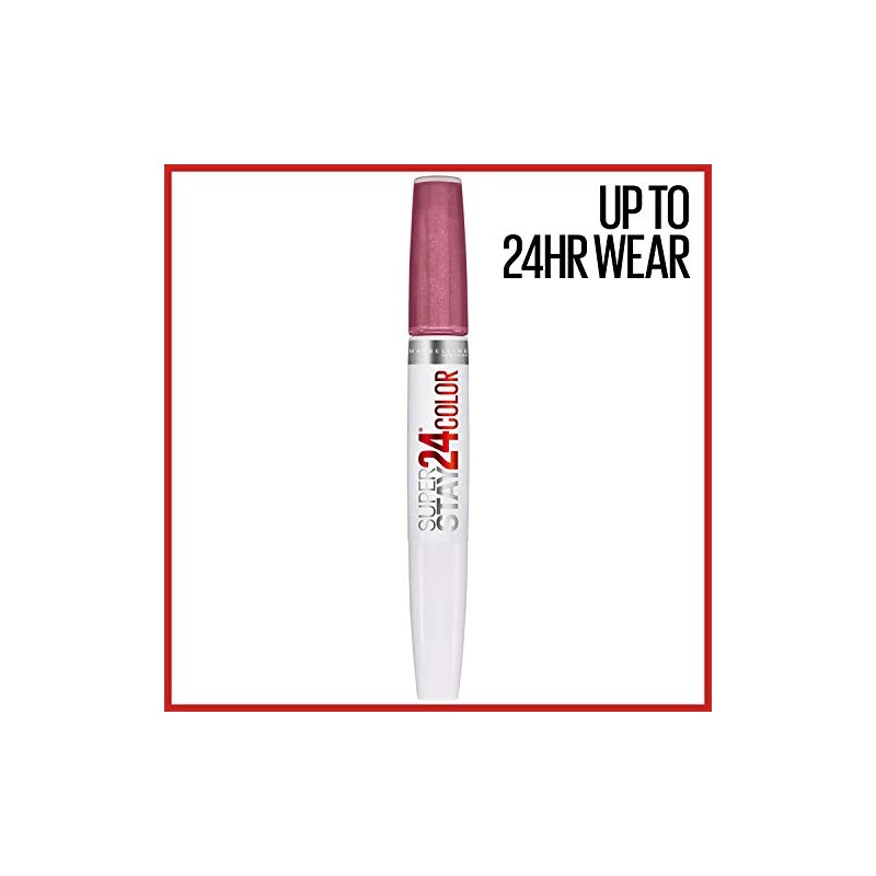 Maybelline SuperStay 24 2-Step Liquid Lipstick Makeup, Perpetual Plum, 1