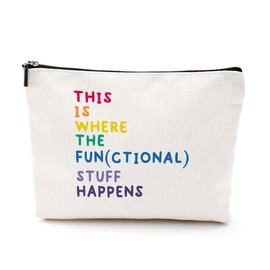 Physical Therapy Makeup Bag - Occupational Therapy Gift - Funny PT Office Cosmetic Bag for Women - Best Friend Coworker Therapist Birthday Christmas Appreciation