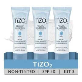 Tizo2  Kit 3 Protector Solar Facial Mineral  Nocolor Spf40                                                                                            