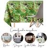 Green Tropical Jungle Wipe Clean Tablecloth - Textil Look -