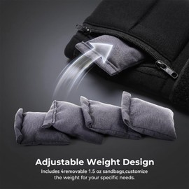 Weighted Gloves, Adjustable Weighted Gloves for Hand Tremors,mproved Hand/Wrist Mobility, Writing Stability Strengthening (Right)