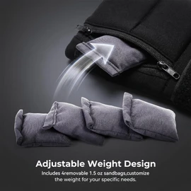 Weighted Gloves, Adjustable Weighted Gloves for Hand Tremors,mproved Hand/Wrist Mobility, Writing Stability Strengthening (Right)
