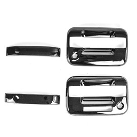 Razer Auto Gloss Black Door Handle Cover 2D W/Keypad & W/Passenger Keyhole for 04-14 Ford F150