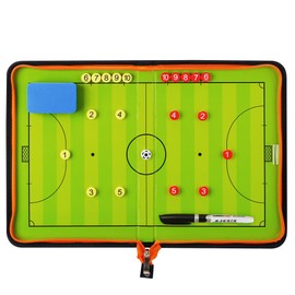 Futsal Tactical Board Magnets Tactical Folder Futsal Portable Trainer Folder with Board Marker Sponge