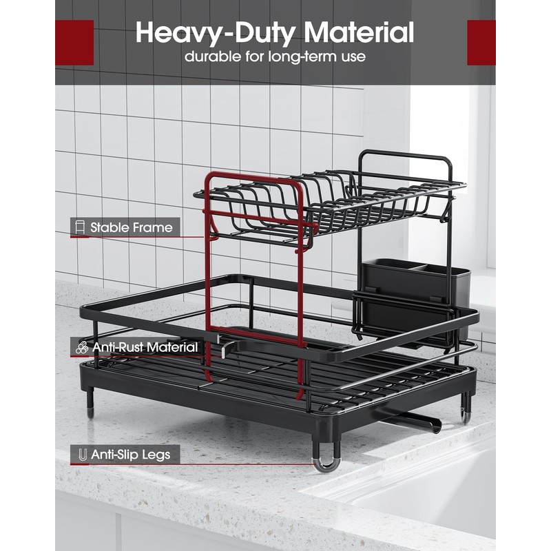 Sakugi Dish Drying Rack - X-Large Stainless Steel Dish Rack