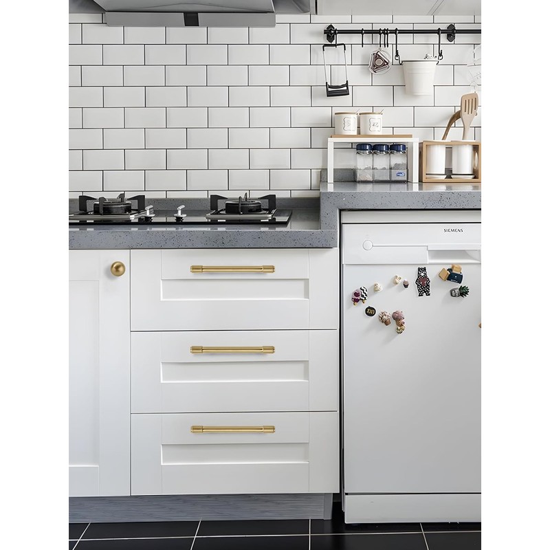 khtumeware 10 Pack Drawer Pulls 1-1/4 Inch Kitchen Cabinet Knobs