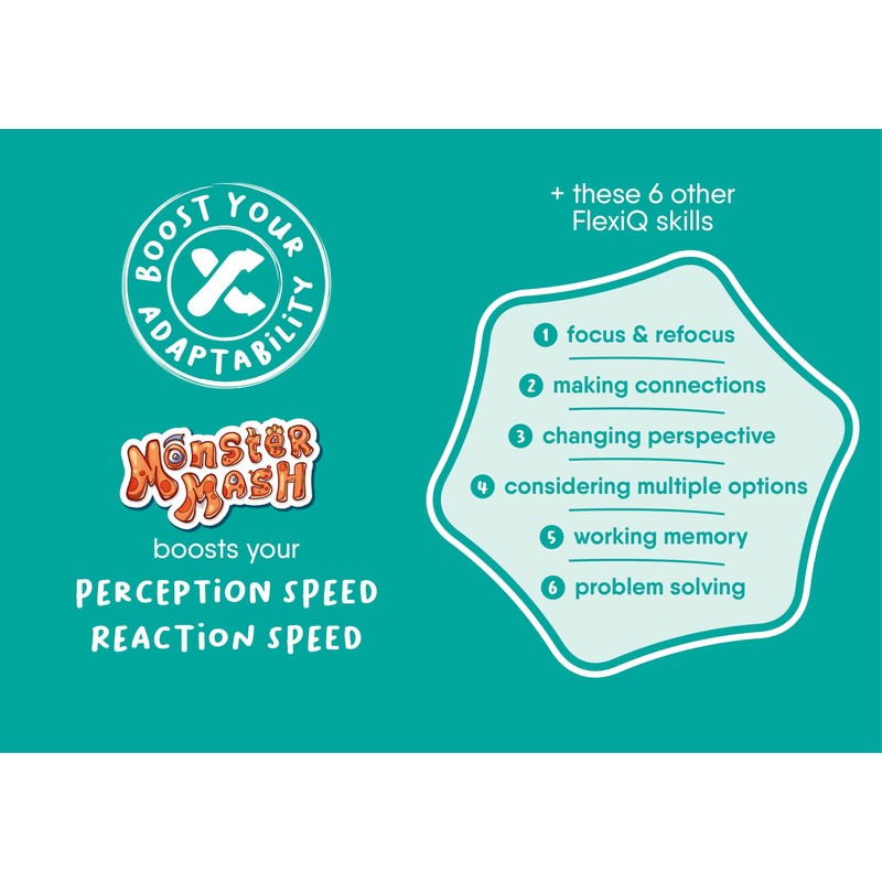 FlexiQ | Monster Mash | Card Game | Ages 6+