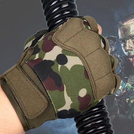 ANJMEICH Men's and Women's Fitness Gloves for Weightlifting, Cycling, Fitness, Training Sports Gloves, Breathable, Close Fitting. (Camouflage, M)