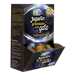 Fancy Pets Caja de Juguetes Premium para Gato Set Variado de 36 Piezas Estimula Instinto Cazador y Juego Diario