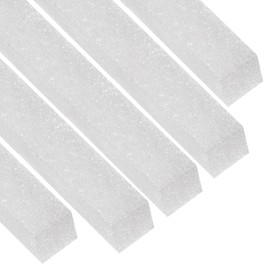 PATIKIL Foam Backer Rod, 5 Pcs 1-3/8" x 3.2 ft Square Foam Caulk Saver Concrete Expansion Joint Filler Weather Strip for Sealing Concrete Gaps, Crack Joint Sealer, White
