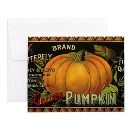 CafePress Vintage Fruit Crate Label Notecards (Set Of 10) 4.25" x 5.5" Notecards 10 Pack