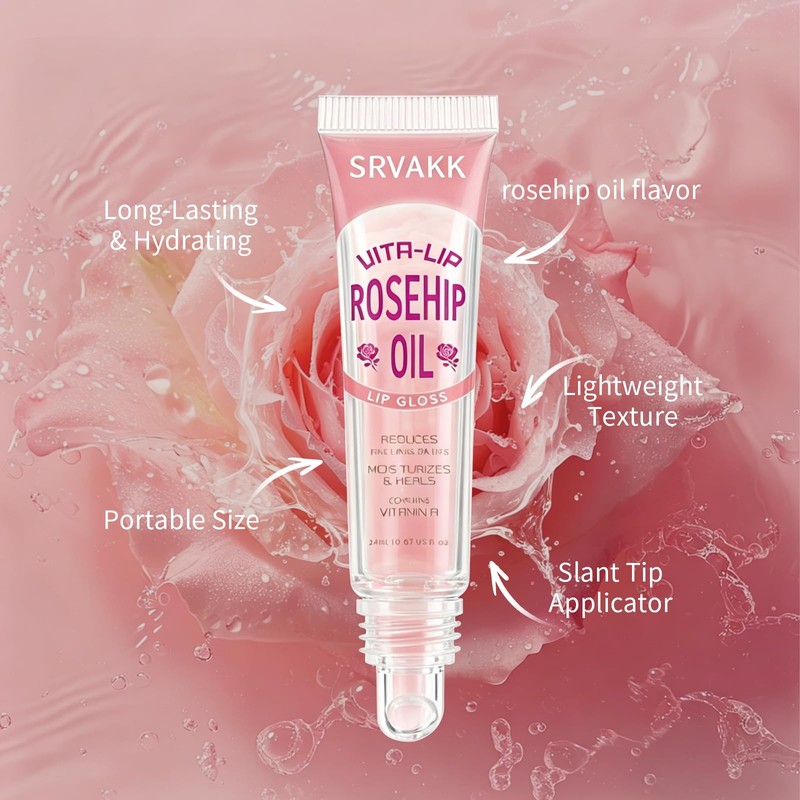 Vita-Lip Gloss 8-Piece Set, Hydrating High Shine Finish, with Argan,