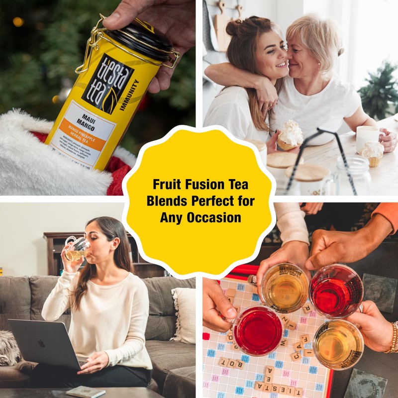 Tiesta Tea Maui Mango, Loose Leaf, Mango Pineapple Herbal Tea,
