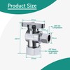 PURAGEIR 5 Pack Angle Stop Valve,1/2 in. NOM Compression x