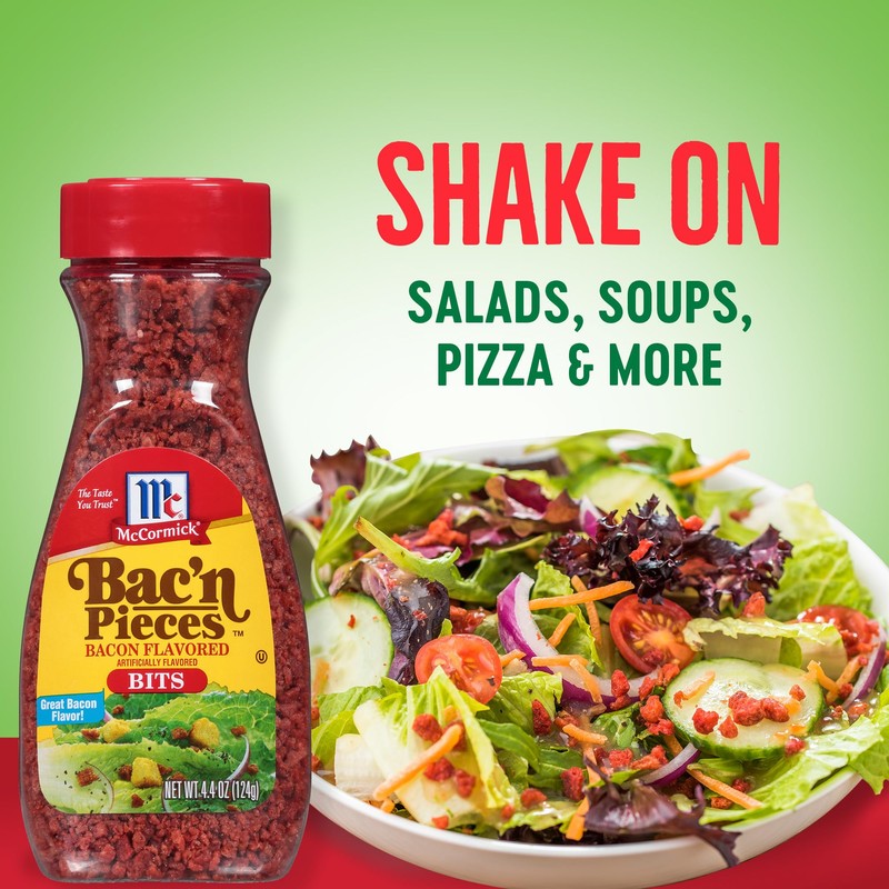 McCormick Bac'n Pieces Bacon Flavored Bits, 4.4 oz (Pack of