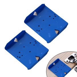 Wshxjzyay 2 Pack 35mm 40mm Cabinet Hinge Jig, Concealed Hinge Jig for Cabinet Doors, Cabinet Door Hinge Jig, Cabinet Door Hinge Installation Tools, Cabinet Door Hinge Mounting Jig, Hidden Hinge Jig