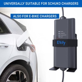EVify EV Charger Holder - EV Type 2 Wall Bracket - Resistant stainless steel cable holder