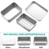 Tenbrachian 2 Pcs Travel Soap Cases, 150 ML Aluminum Soap