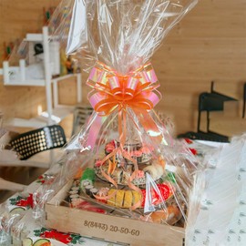 Pull Bows for Gift Wrapping – 10PCS Premium Large Iridescent Orange Decorative Ribbon Bow, 6" Finished Size – Perfect for Holiday, Wedding, Birthday, Bridal & Baby Shower Gifts