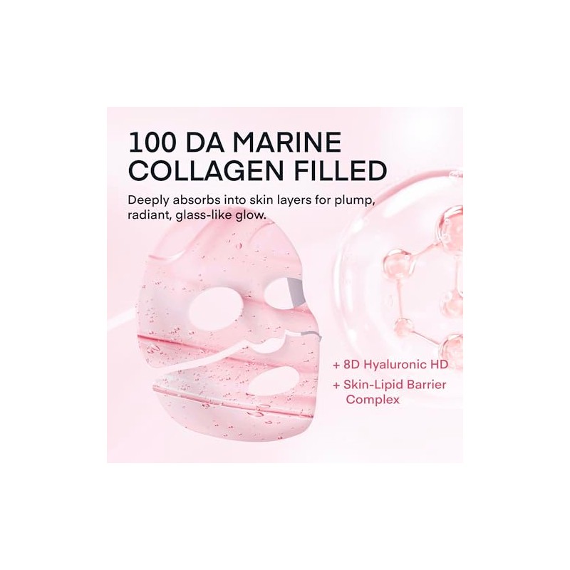 Mascarilla facial coreana de colágeno Korean Real Deep Bio collagen