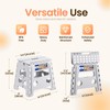 ACKO Folding Step Stool Foldable Stool 13 inch Plastic Stools