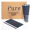 Paper Straws Black Drinking Straws 8 Inch Long 200 Pack