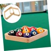 Mikinona 2pcs Billiard Ball Rack Solid Hardwood Pool Table Ball