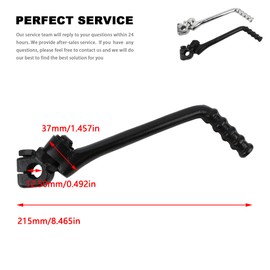 ABCERRSI 13mm Kick Starter Lever Pedal,Motorcycle Pedal Kickstart Lever Starter for Dirt Pit Bike 50cc 70cc 90cc 110cc 125cc 150cc(Black)