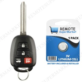 RemoteSuperMarket For 2014 2015 2016 2017 Toyota Camry Corolla Keyless Car Remote Key Fob - H Chip