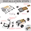 5Pcs R1200GS Headlight Protector Motorcycle Guard Grille Cover Light Bracket