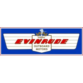 Evinrude Outboard Boat Motors NEW Metal Sign: 6x18" Ships Free