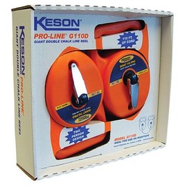 Keson G110D Double Little Gaint Chalk Line Reel, 110-Foot
