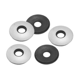 PATIKIL 1/4"x3/4" EPDM Bonded Sealing Washers, 100 Pieces 201 Stainless Steel Bonded Sealing Neoprene Rubber Washers Gasket for Marine Bolt Supply (#14x1/4")
