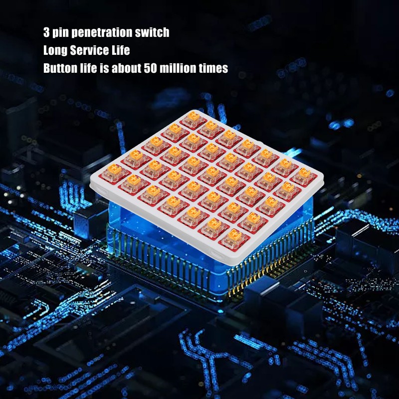 35 Pcs Mechanical Keyboard Switch Linear Dustproof Mute Long Service