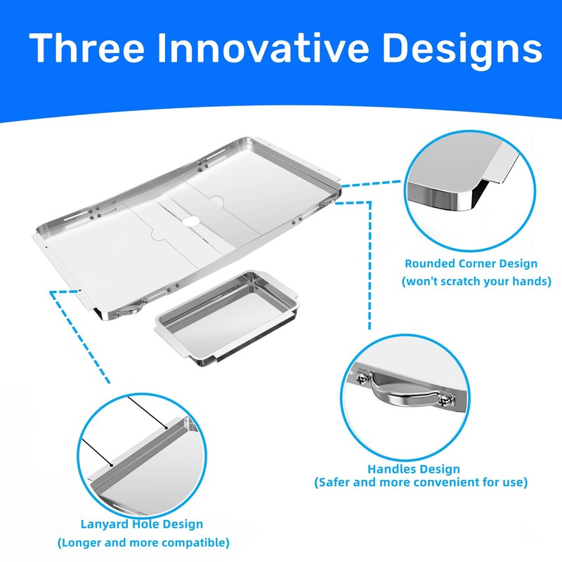 Grill Grease Tray Replacement for Dyna Glo with Catch Pan,