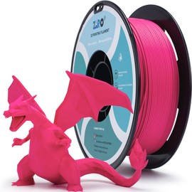 ZIRO Matte PLA Filament,1.75mm 3D Printer Filament Shiny-Free Finish,1.75mm Matte PLA Series 3D Printing Material, 2.2lbs Spool, Dimensional Accuracy +/- 0.03mm, Rose(Matte)