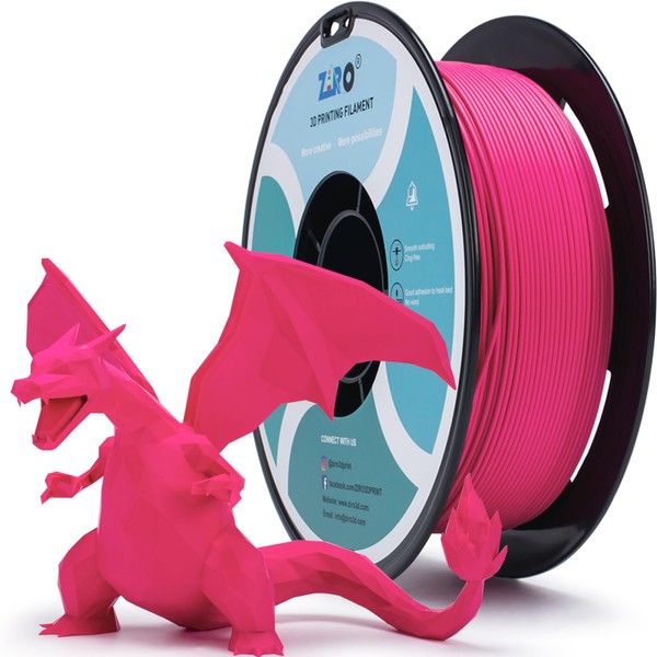 ZIRO Matte PLA Filament,1.75mm 3D Printer Filament Shiny-Free Finish,1.75mm Matte