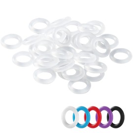 HONKID Rubber O Rings Keyboard Switch Dampeners with Plastic Storage Box for Mechanical Keyboards, 120pcs, Clear