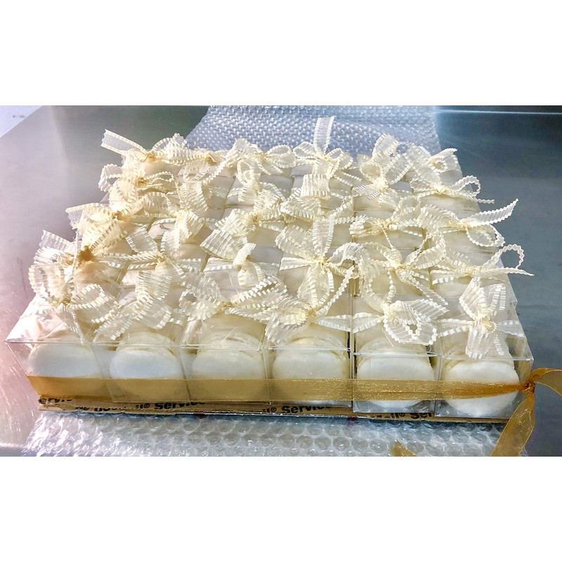 French Macarons Party Favors - 10 Pack (Blue & White)