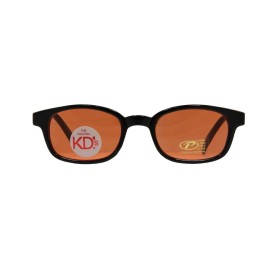 KD Pacific Coast Original KD's Biker Shades Amber Orange Sunglasses w Pouch - Tortoise