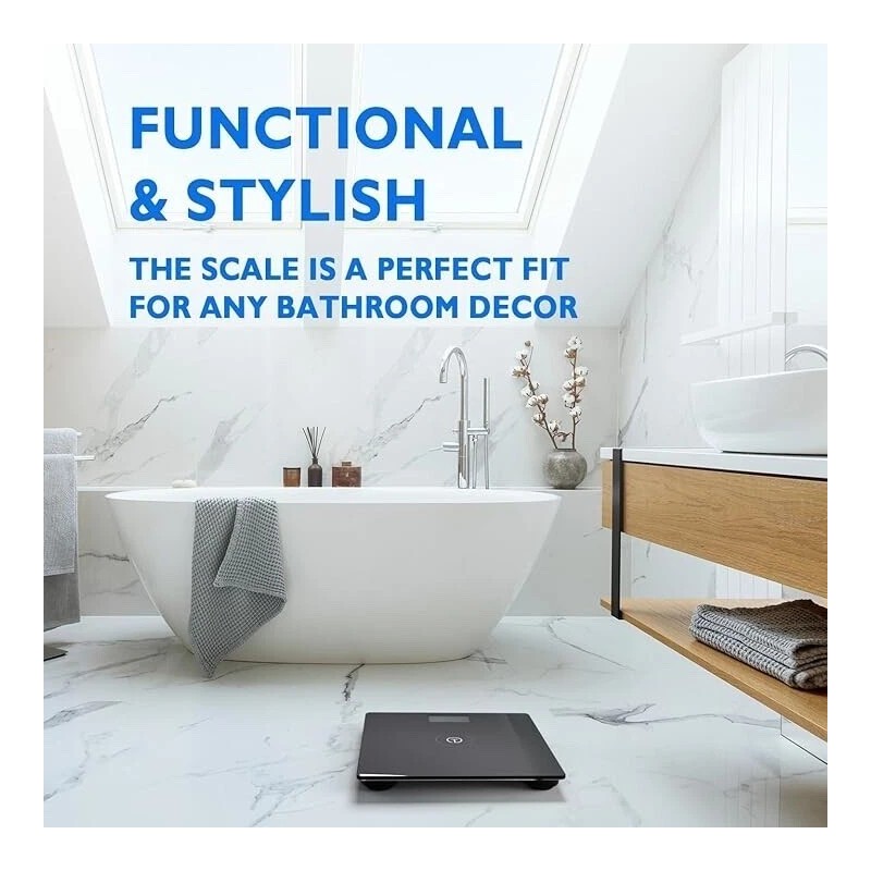 T Electronics Digital Scale for Body Weight up to 440lbs