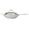 Tramontina Signature Tri-Ply Clad Stainless Steel 12.5-Inch Wok with lid,