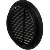 Ø 150mm / 6 inch Black Plastic Ventilation Grille -