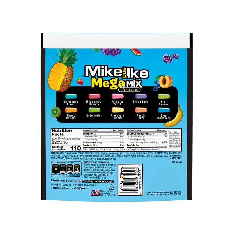 Mike & Ike, Mega Mix, 28.8 Ounce
