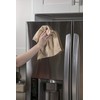 Copper Lane Lint Streak-Free Microfiber Cleaning Cloths, Tan and Copper