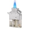 Coldown Butane Lighter Insert, Windproof Gas Lighter with Dual Torch