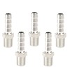 QiiMii Stainless Steel 304 Male Threaded Barb Hose Pipe Fitting