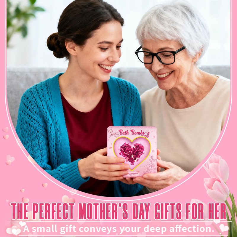 NEWFEIFAN Bath Bombs for Women, XXL Rose Essential Oil, Gifts